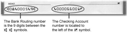 Payment Options check example