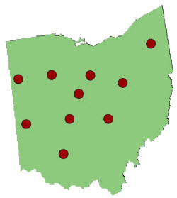 Ohio map