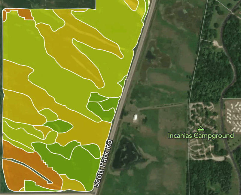 Map - Decision Zone field view.